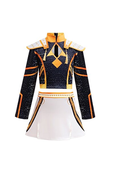 Funny Party Team K-Pop ZOEY Costume – White Golden Idol Edition, 9-10 years, ...
