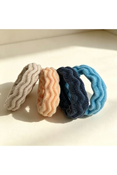 idei Elastice de păr set 4 buc dimensiune 4,5 cm, material textil confortabil...