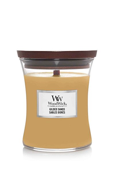 WoodWick Επιχρυσωμένες Άμμοι αρωματικό κερί με ξύλινο φυτίλι, 275 γρ.