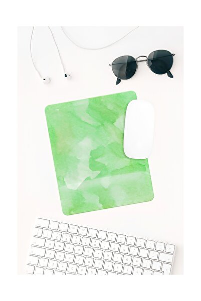 HobiShop Suluboya Desenli Dikdörtgen Bilek Destekli Mouse Pad | Kaymaz Tabanlı Ofis ve Oyuncu Mousepad