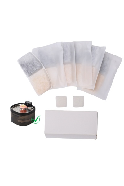 Generic Brand Set 6 Filtre pentru Fântână de Apă Pisici, Filtrare în 4 Stratu...
