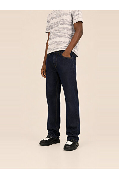 FALCON By Styli Men Relaxed Straight Fit Mid Rise Jeans