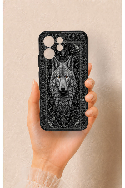 Vip Case Oppo Reno 15F Uyumlu Etnik Kurt Desenli Silikon Kılıf