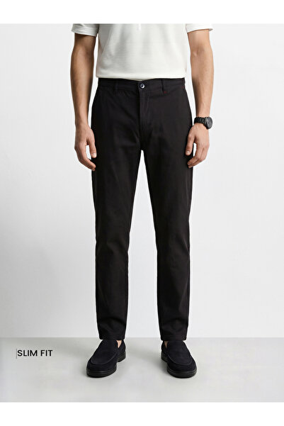 The Indian Garage Co By Styli Men Slim Fit Mid Rise Chinos