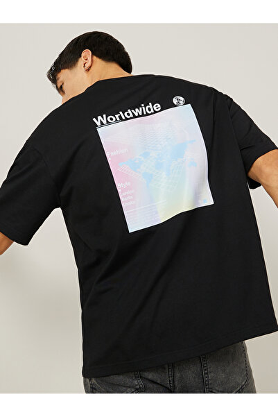 Styli Back Graphic Print Oversized T-Shirt