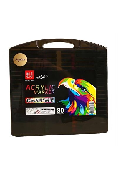SIGMA TOY Set of 24 soft-tip acrylic markersSet 24 de markere acrilice cu var...