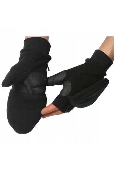NO BRAND Mănuși din fleece Kanfor Ice Pro NW - negru XL