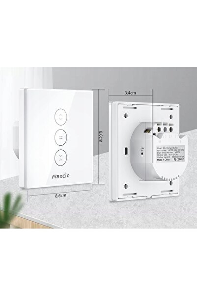 NO BRAND Maxcio Black 4 unități comutator inteligent pentru rulouri, Wi-Fi R421