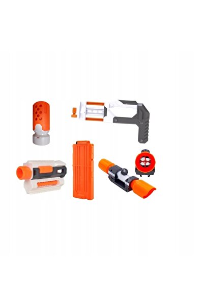Blaster Squad SET PENTRU PISTOL NERF – VARIANTĂ CU 5 ACCESORII: PAT, ȚEVĂ, MI...