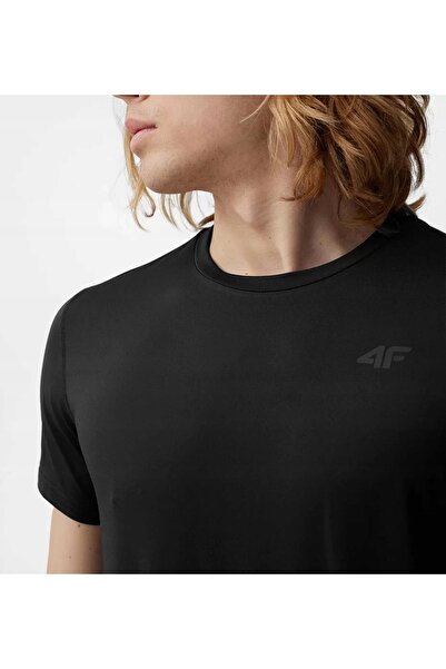 4F Tricou bărbătesc M598 negru intens 4FWSS24TFTSM598 20S M