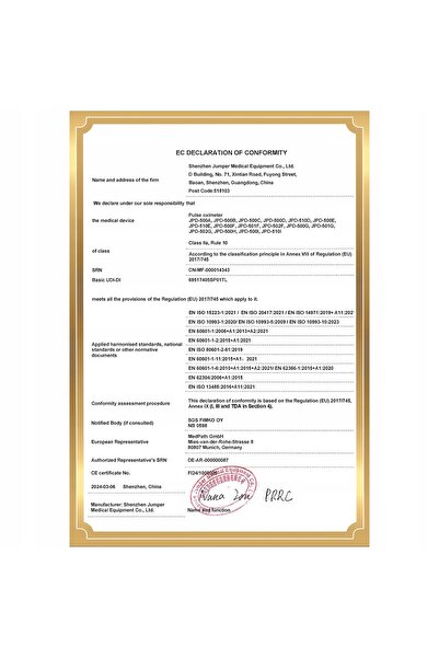 NO BRAND JUMPER JPD-500G Pulsoximetru medical de deget SpO2 Bluetooth LED