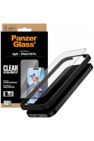 CARE by PanzerGlass® Sticlă pentru iPhone 17 / 16 Pro, PanzerGlass, sticlă se...