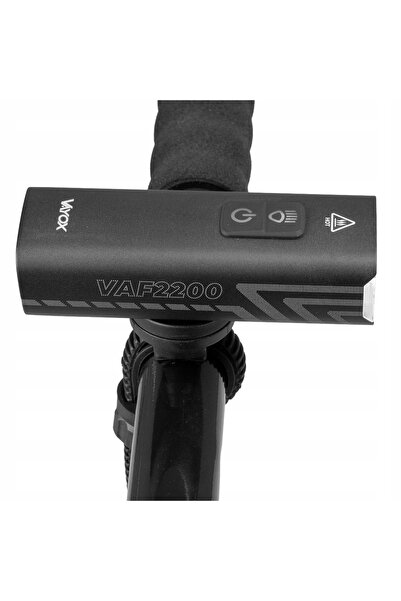 NO BRAND 2200LM LAMPĂ FRONTALĂ DE BICICLETĂ USB IPX6 + SUPORT NAVIGAȚIE VAYOX