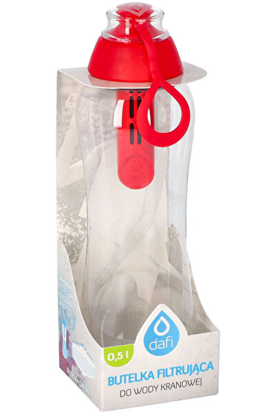Dafi Sticlă de apă cu filtru moale de 500 ml + 5 filtre Red Poppy