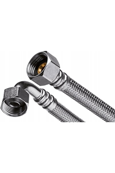 NO BRAND Cot furtun de apă, împletitură de oțel, inox, 200cm, GW 3/4', solid ...