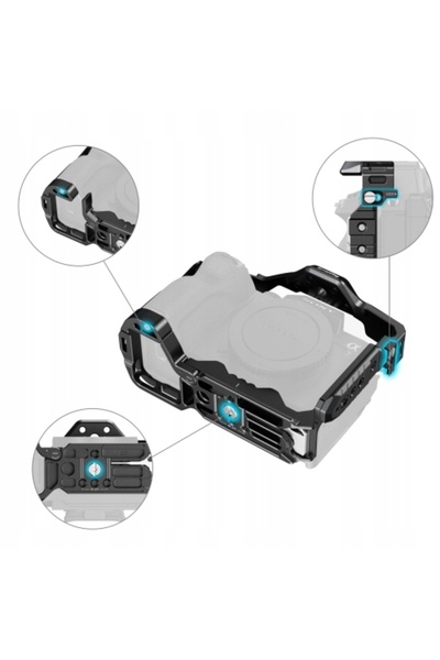 SmallRig 3668C - kit, carcasă, mâner superior, clemă cablu HDMI, pentru Sony