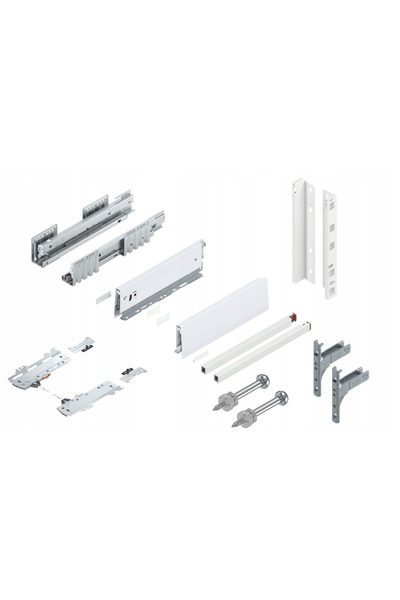 NO BRAND BLUM Sertar Merivobox 300 Înalt E Tip-On Alb 40 kg
