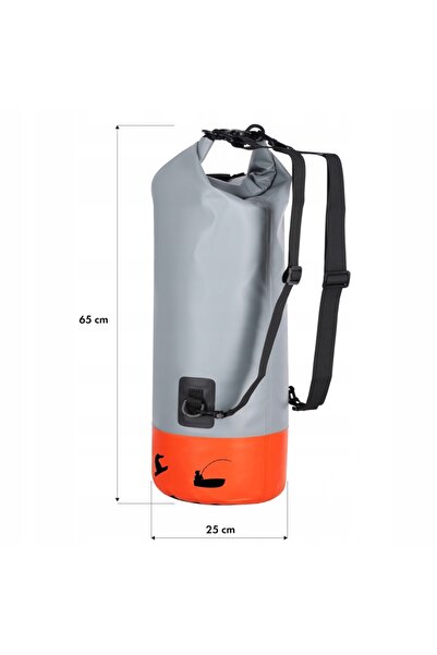 NILS CAMP Rucsac Impermeabil 25L Portocaliu 25L NC17108 Caiac Trekking