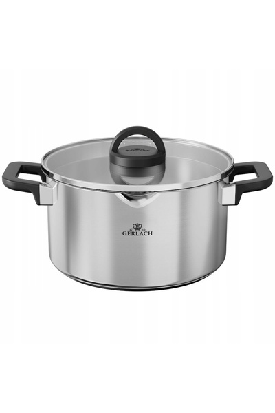 Gerlach AMBIENTE PLUS Set complet de oale cu capace 10 piese / oțel inoxidabil