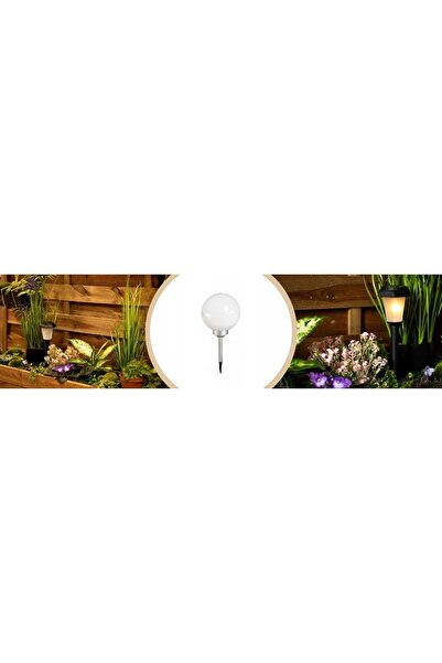 NO BRAND Lampă solară RGB tip bilă pentru grădină 20cm VOLTENO