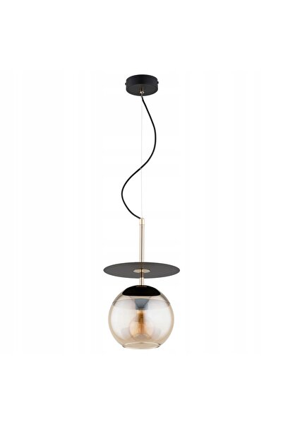 NO BRAND PENDELALFA QEENCY 61502 Abajur sferic pentru candelabru, negru auriu...