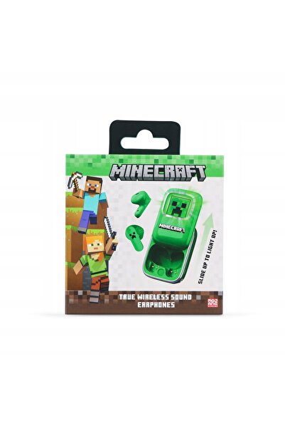 NO BRAND Căști OTL slide Minecraft Creeper Verzi