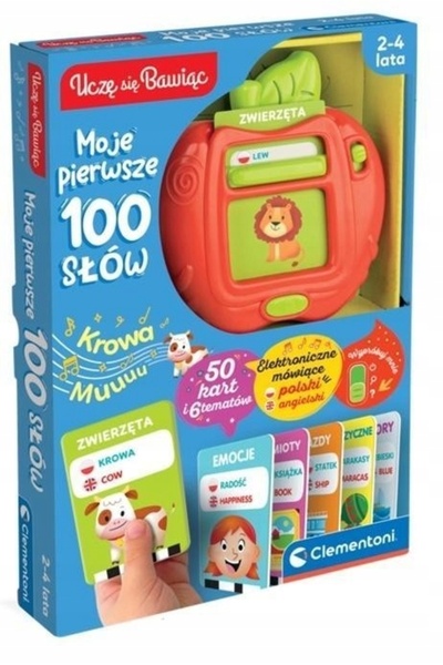 NO BRAND Învăț prin distracție Primele mele 100 de cuvinte Clementoni 50 de c...