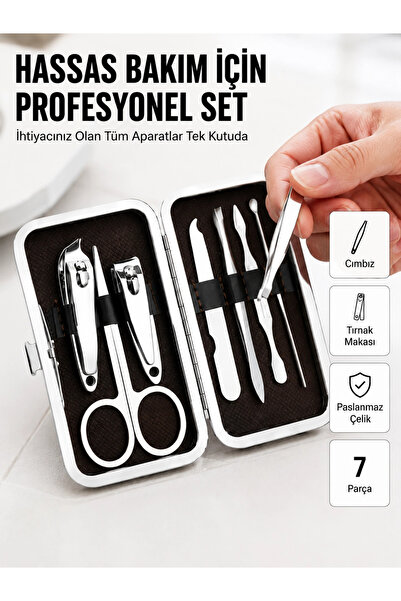 shopwave Stainless Steel Set Special for Nail and Eyebrow Care