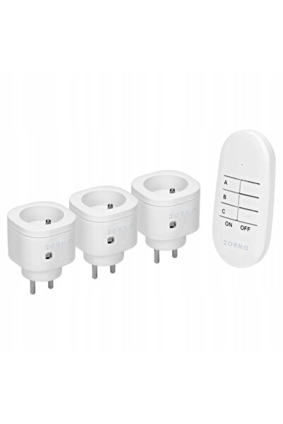 Orno 3 PRIZE CU TELECOMANDĂ FĂRĂ FIR PENTRU PRIZĂ CU COMUTATOR LA DISTANȚĂ 3+1