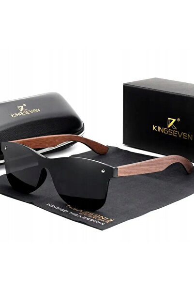NO BRAND KINGSEVEN OCHELARI DE SOARE DIN LEMN POLARIZAȚI UV400 PENTRU BĂRBAȚI...