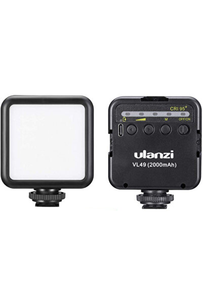 ulanzi Lumină cu 49 de diode LED VL49 pentru cameră DSLR, gimbal, telefon, VLOG