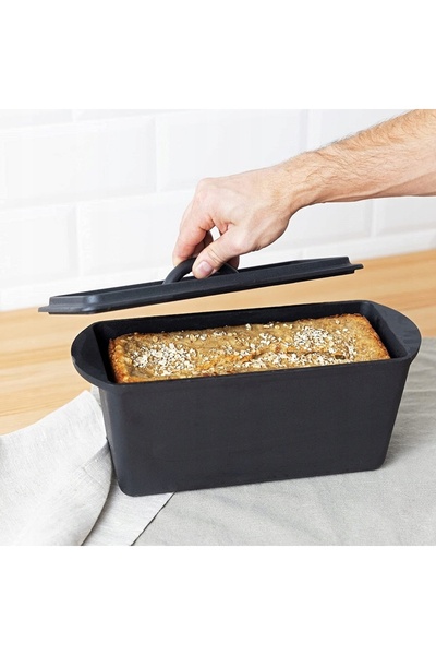 Navaris Tavă de pâine rezistentă de 34 cm, 5,1 kg, cu capac