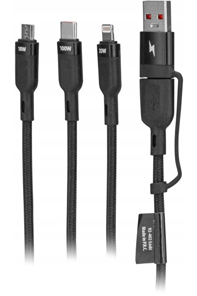 NO BRAND Cablu 6w1 XLINE 1,2 m UC12K3C-ACDLC Negru