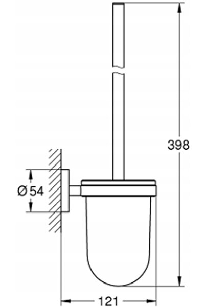 Grohe Perie de toaletă Essentials 40374DC1 Oțel inoxidabil