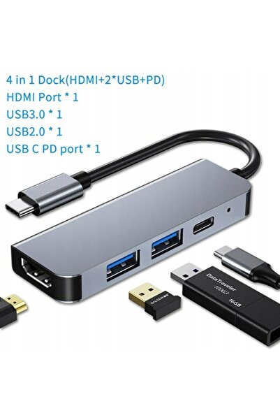 NO BRAND Adaptor Tech-Protect Hub Macbook USB-A/USB-C/HDMI
