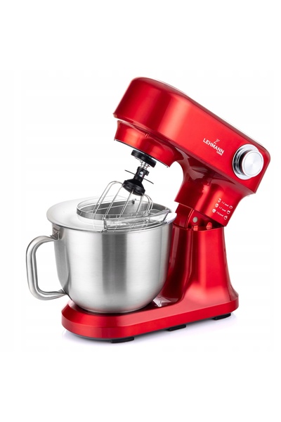 Lehmann Mixer planetar de bucătărie robot, 3 extractoare, bol mare, cârlig pe...