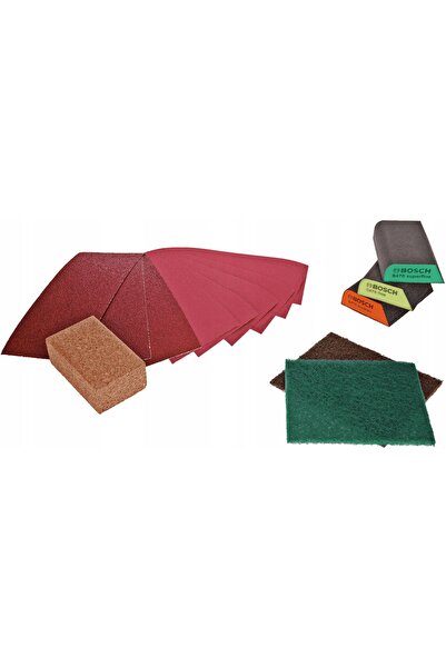 Bosch Set de blocuri abrazive cubice din material nețesut, 15 bucăți 2607011376
