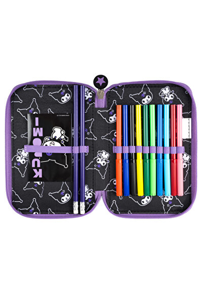 NO BRAND KUROMI PENAR DUBLA cu accesorii pentru fetițe 4226