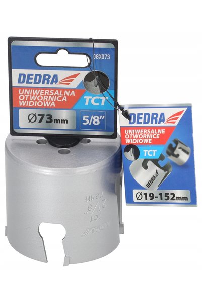 dedra Koronka Carotieră universală Widiowa TCT 73 mm Filet 5/8 "08X073