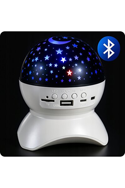 NO BRAND Lampa de noapte cu proiector de stele LED, Bluetooth, cadou pentru c...