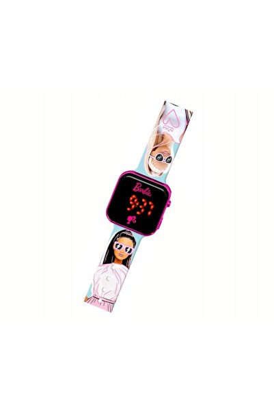 NO BRAND Ceas digital LED pentru copii, roz Barbie