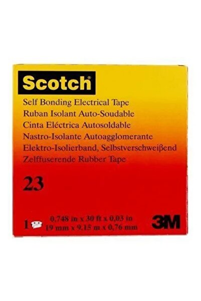 3M Bandă izolatoare autoadezivă Scotch 23 19mmx9,15m 7000007286 Negru