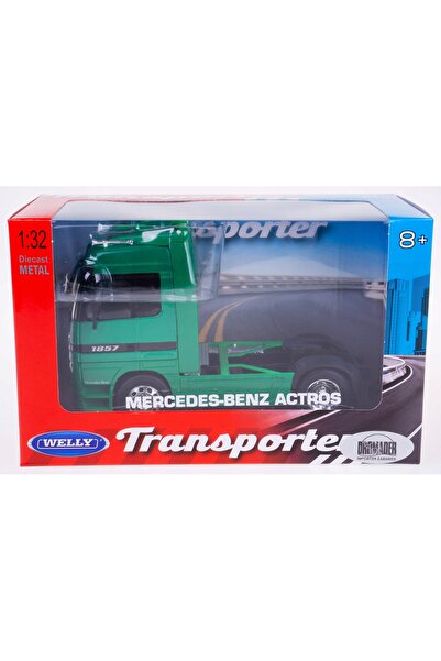 NO BRAND MERCEDES-BENZ ACTROS CAMION TRACTOR METAL 1:32 VERDE WELLY
