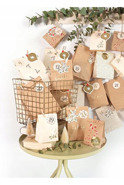 NO BRAND FALALA Set calendar de Advent de Crăciun, 97 de piese, personalizat ...