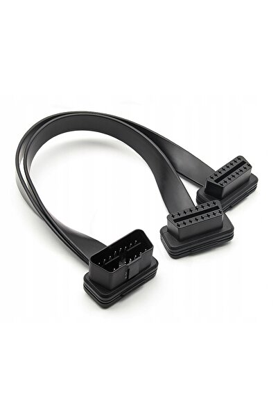 NO BRAND Cablu de service OBD-2 dublu plat, splitter, lungime 30cm, 16 fire