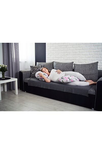 NO BRAND Pernă de sarcină, pernă circulară pentru sarcină, tip C, BABYMAM 3 în 1