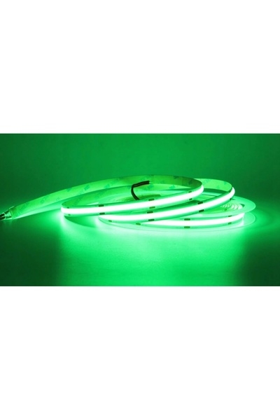 NO BRAND Bandă LED COB 12V 10W/m verde neon 5m
