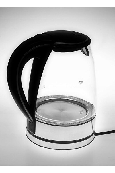 adler Fierbător electric fără fir din sticlă cu LED, 1.7L, 2200W