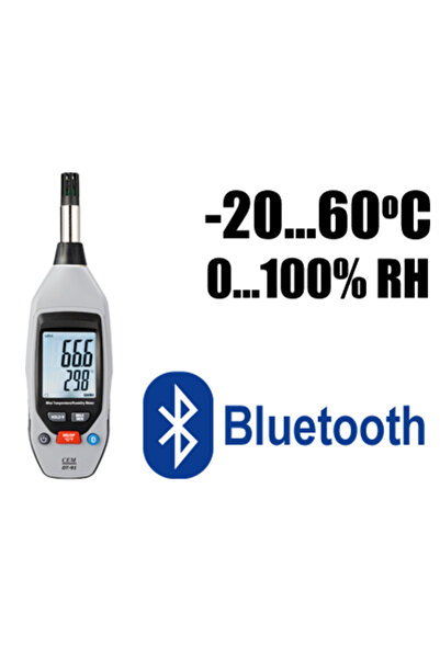 NO BRAND Termohigrometru Înregistrator de temperatură și umiditate Bluetooth ...