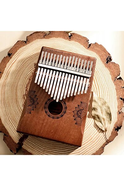 NO BRAND Hluru-Huashu KHG-Brown Kalimba 17 tonuri